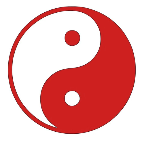 Ying yang taoism symbol vinyl - taoism,